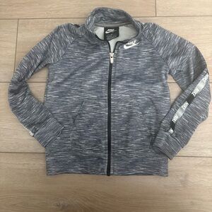 Nike Heathered Gray Zip-Up Jacket